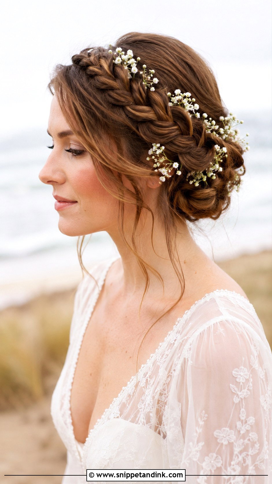 Braided Crown Updo - Snippet and Ink - 35 Bridal Updo Ideas