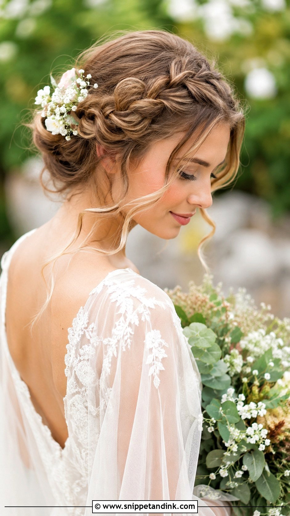 Braided Crown Updo - Snippet and Ink - 35 Simple Wedding Hairstyles