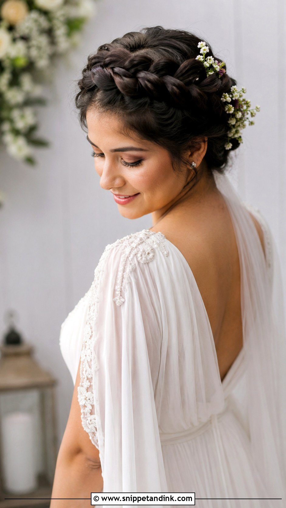 Braided Crown Updo - Snippet and Ink - 35 Wedding Hair Ideas