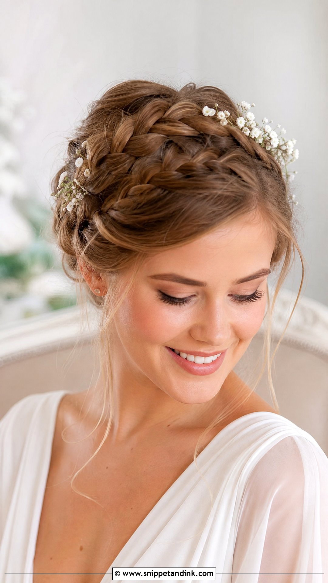 Braided Crown Updo - Snippet and Ink - 20 Debutante Hairstyles