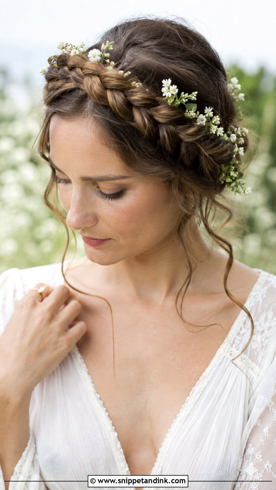 Braided Crown Updo - Snippet and Ink - 20 Easy Wedding Hairstyle Ideas