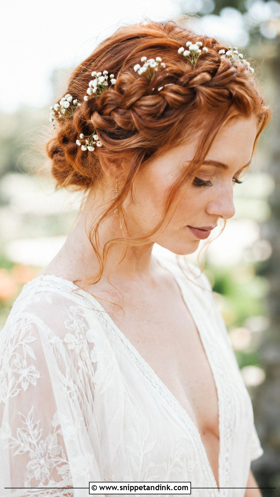 Braided Crown Updo - Snippet and Ink - 20 Easy Wedding Updos for Long Hair
