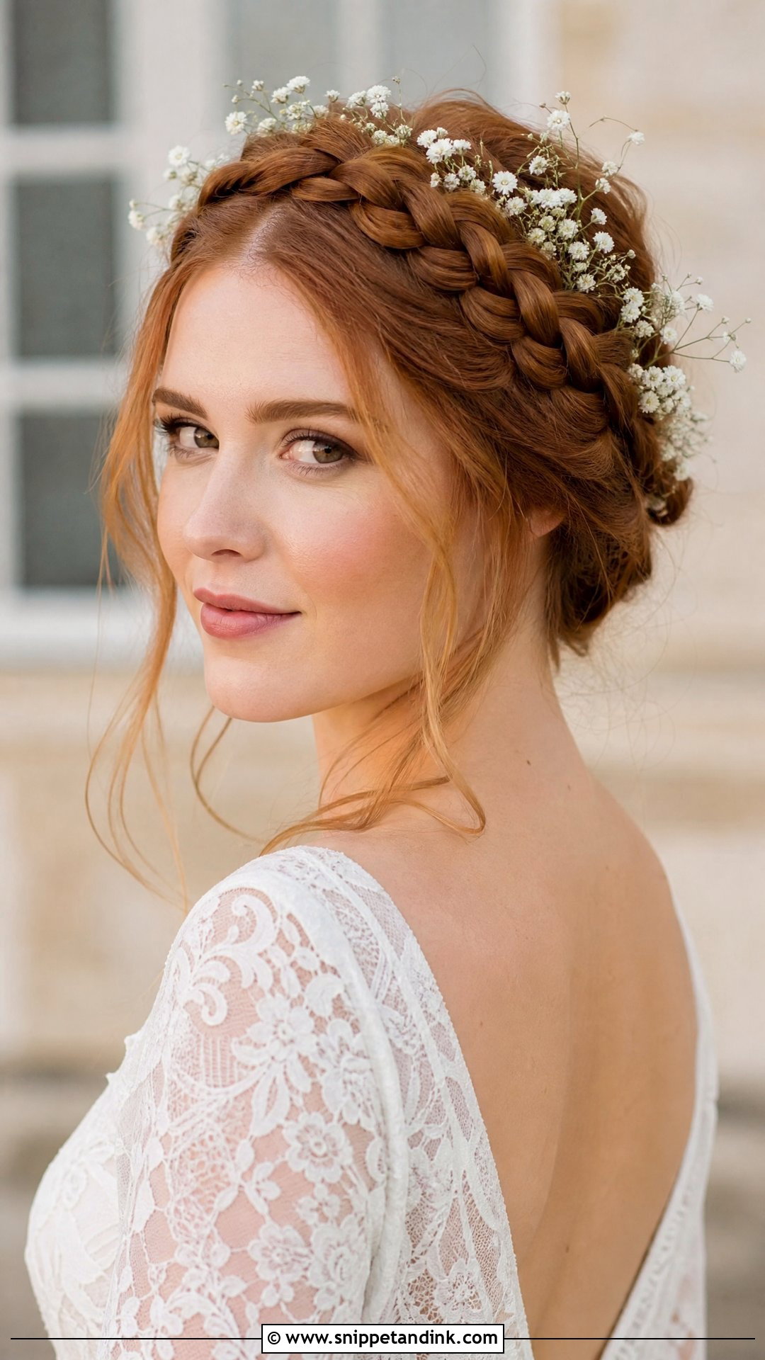 Braided Crown Updo - Snippet and Ink - 20 Elegant Bride Hairstyles