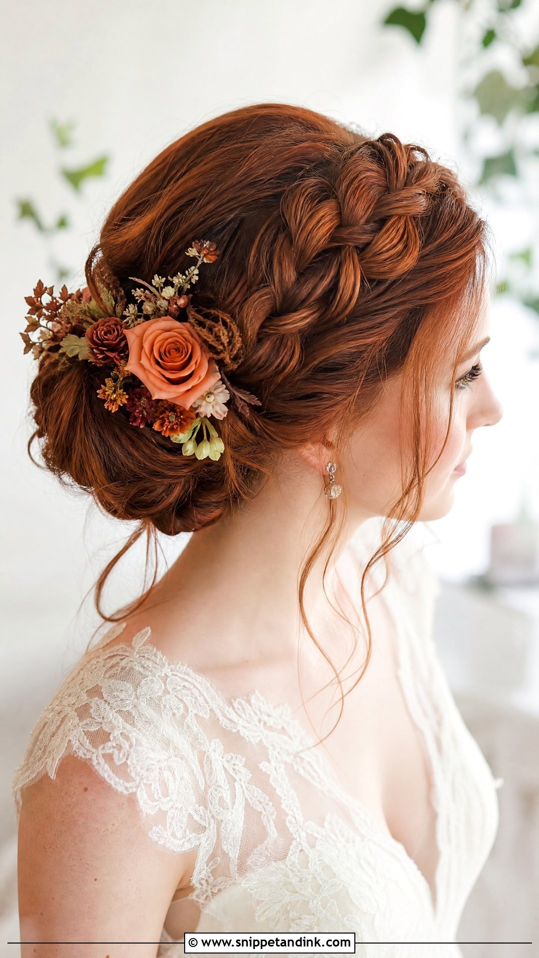 Braided Crown Updo - Snippet and Ink - 20 Fall Wedding Hairstyles