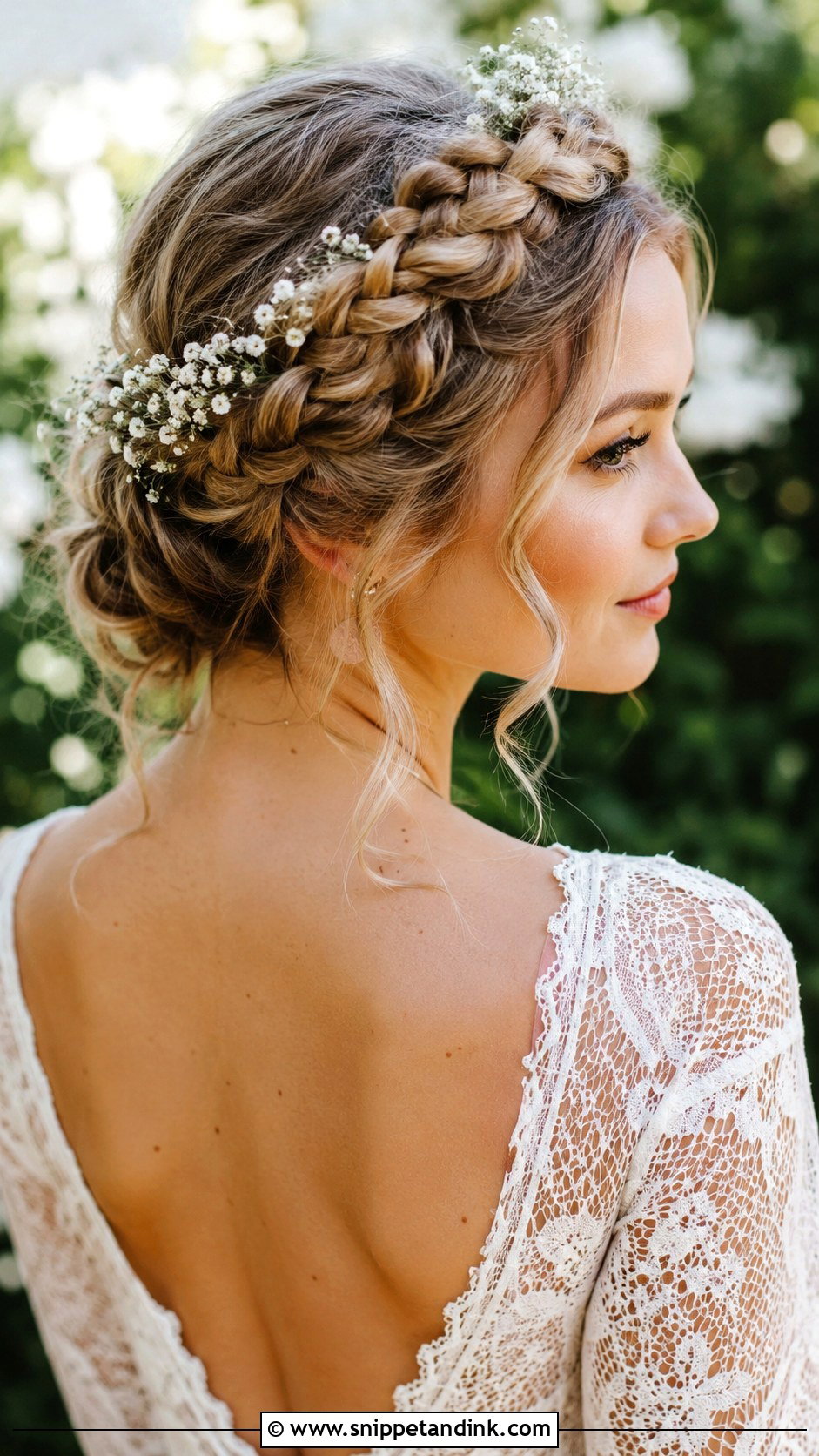 Braided Crown Updo - Snippet and Ink - 20 Glamorous Wedding Hair Ideas