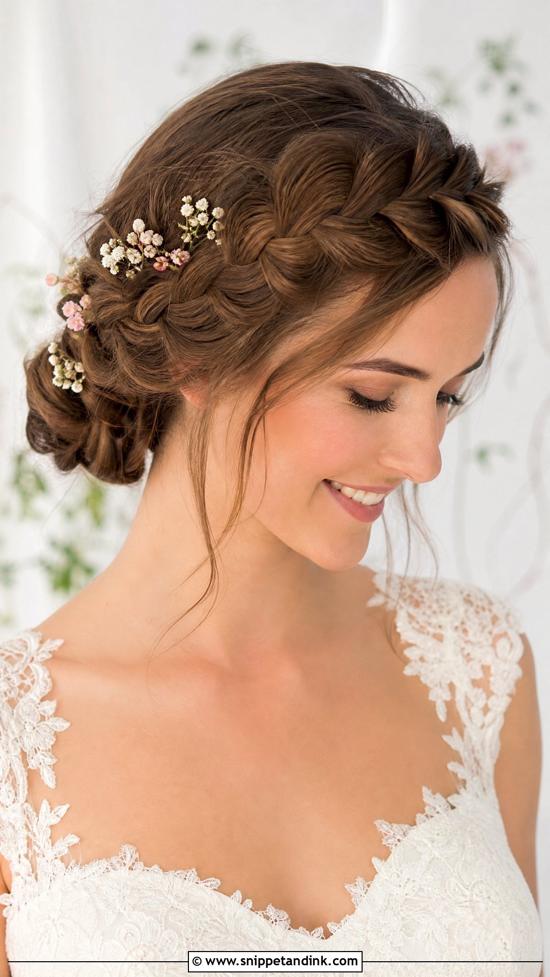 Braided Crown Updo - Snippet and Ink - 20 Princess Wedding Hair Ideas