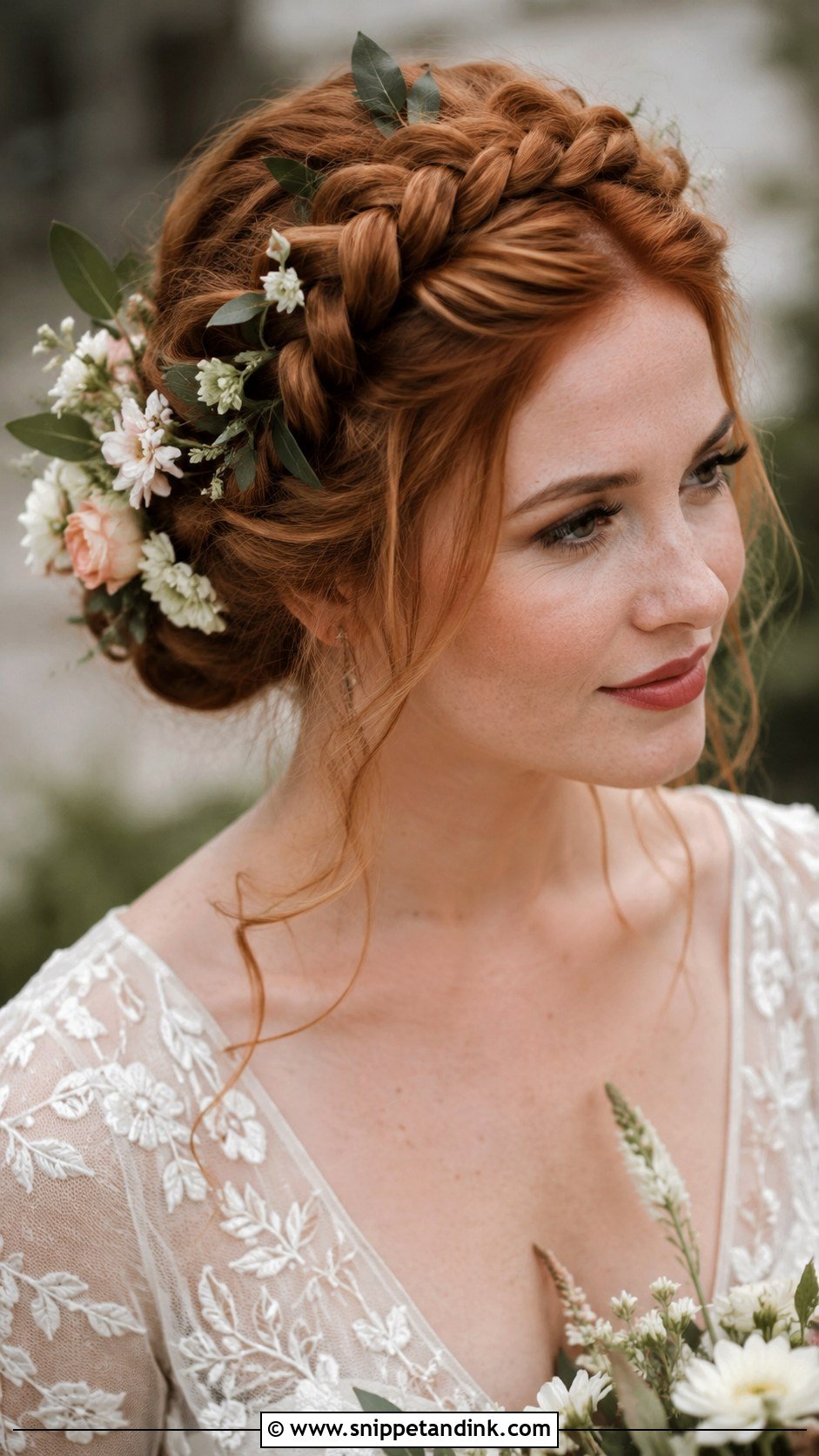 Braided Crown Updo - Snippet and Ink - 20 Romantic Wedding Hairstyles