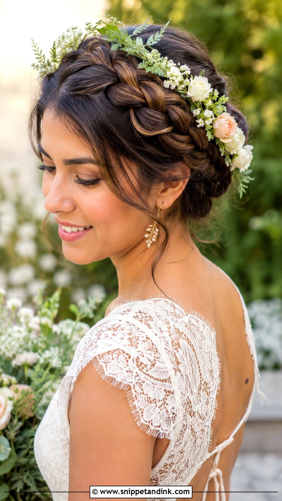 Braided Crown Updo - Snippet and Ink - 20 Up Do Hairstyles for Weddings