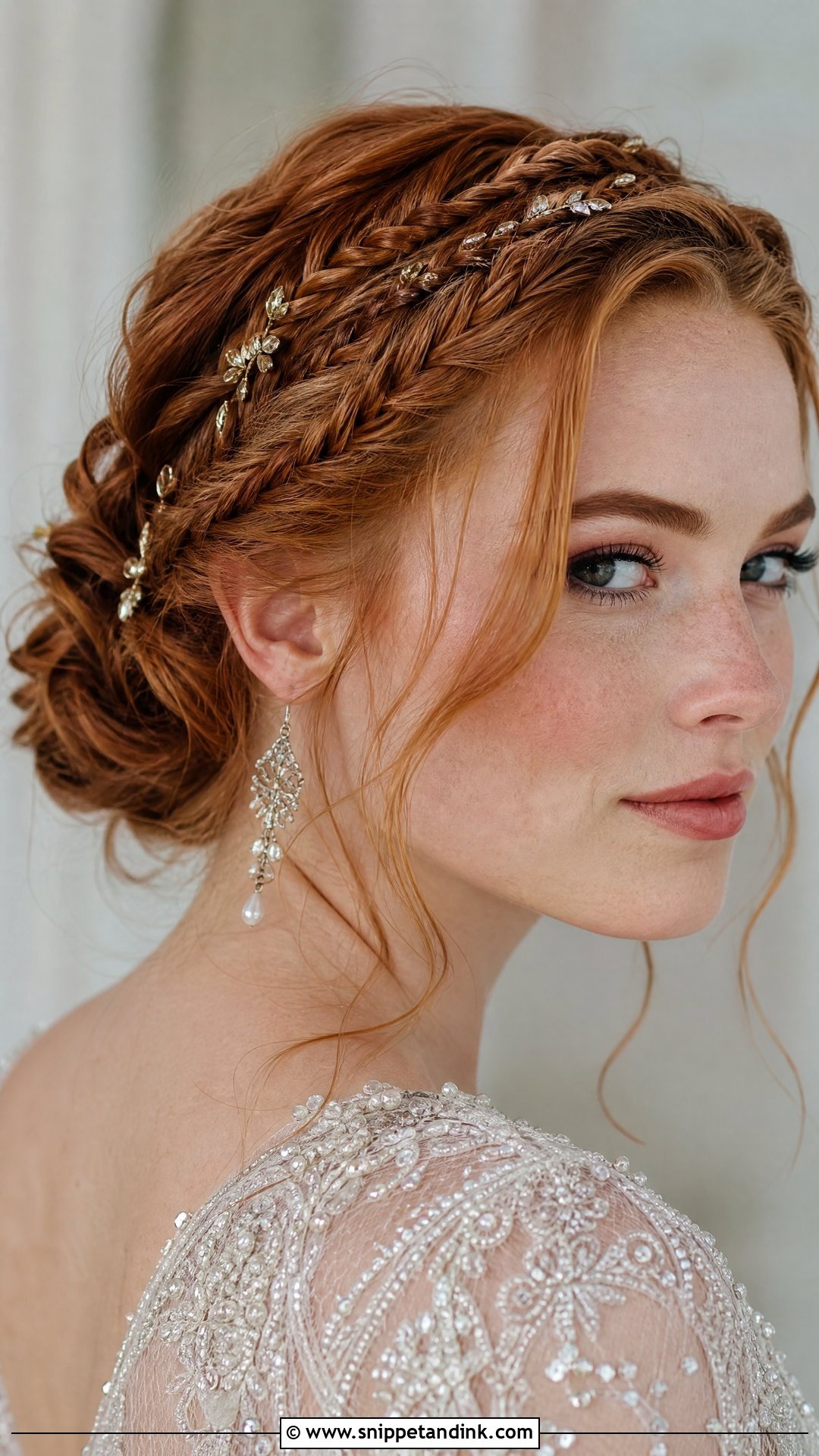 Braided Crown Updo - Snippet and Ink - 20 Viking Wedding Hairstyles