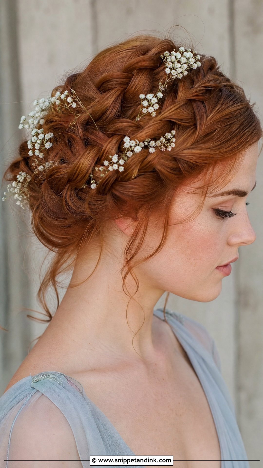 Braided Crown Updo - Snippet and Ink - 20 Braided Hairstyles for Wedding Guest