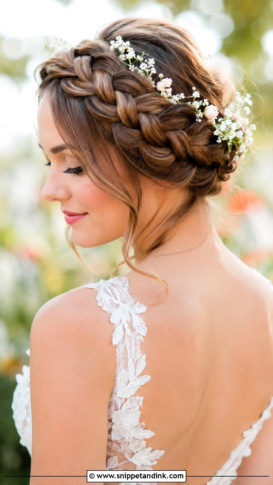Braided Crown Updo - Snippet and Ink - 20 Wedding Hairstyles for Women