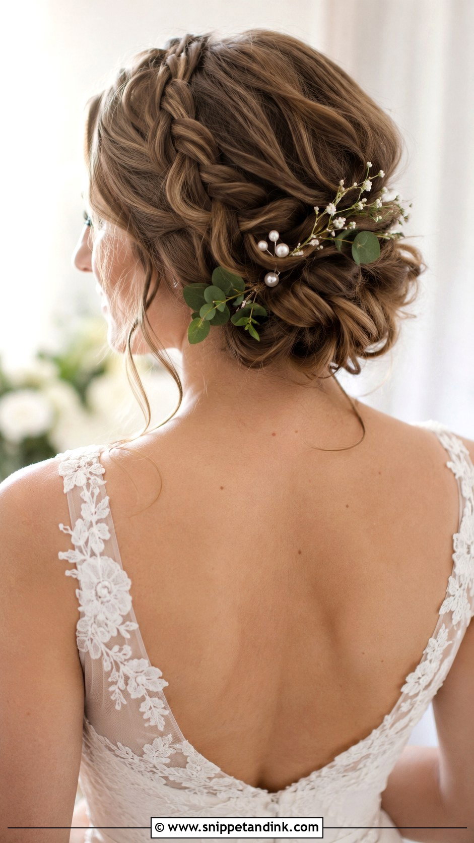 Braided Crown Updo - Snippet and Ink - 20 Winter Wedding Hair Ideas