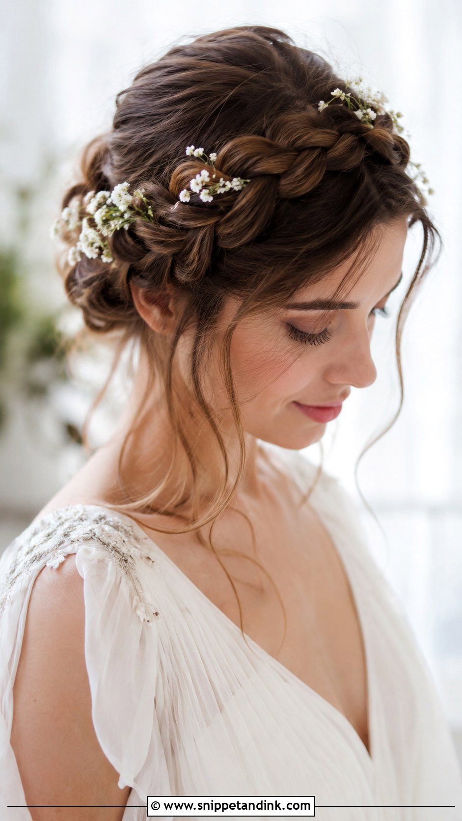 Braided Crown Updo - Snippet and Ink - 25 Christian Bridal Hairstyle Ideas