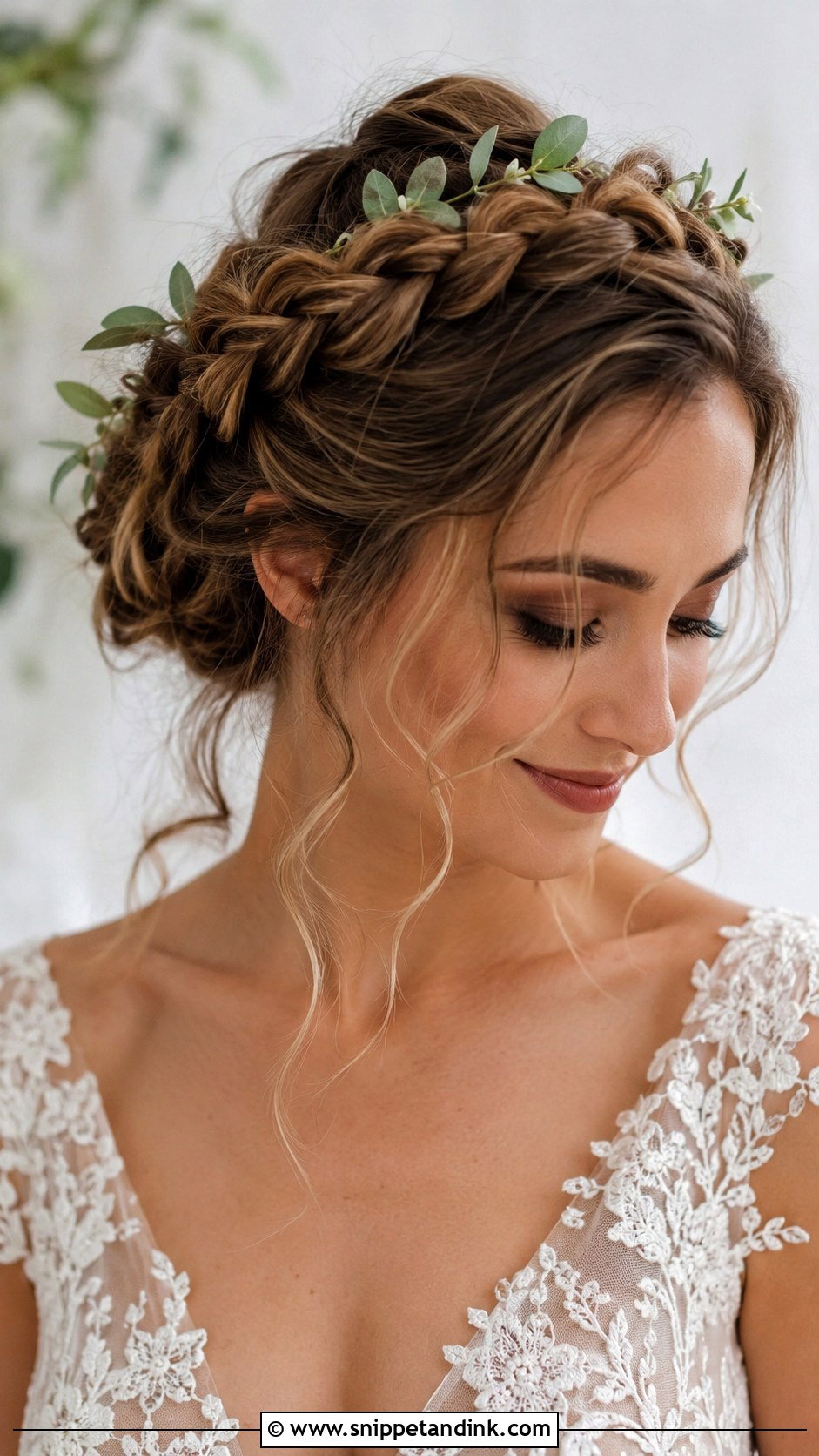 Braided Crown Updo - Snippet and Ink - 25 Fairy Wedding Hair Ideas