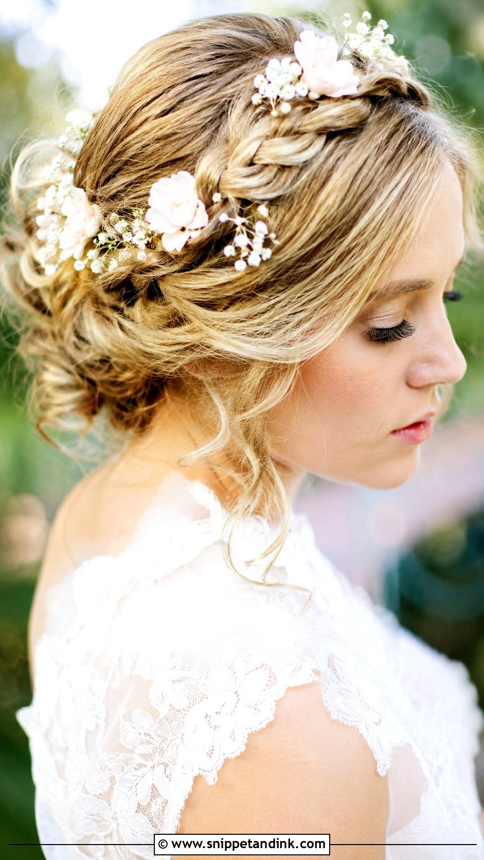 Braided Crown Updo - Snippet and Ink - 25 Hair Styles for Wedding Bride
