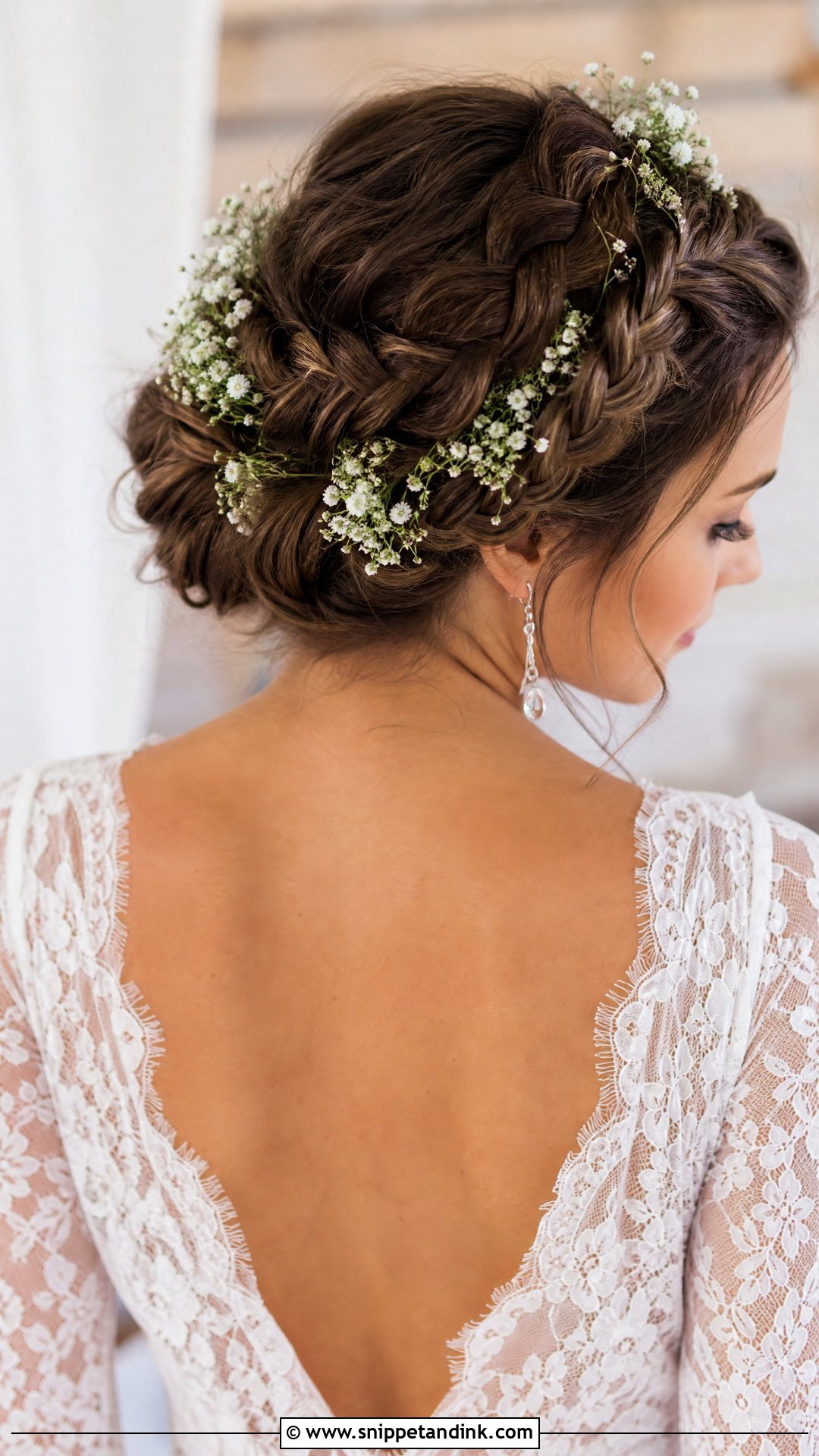 Braided Crown Updo - Snippet and Ink - 20 Bridal Hair Styling Ideas