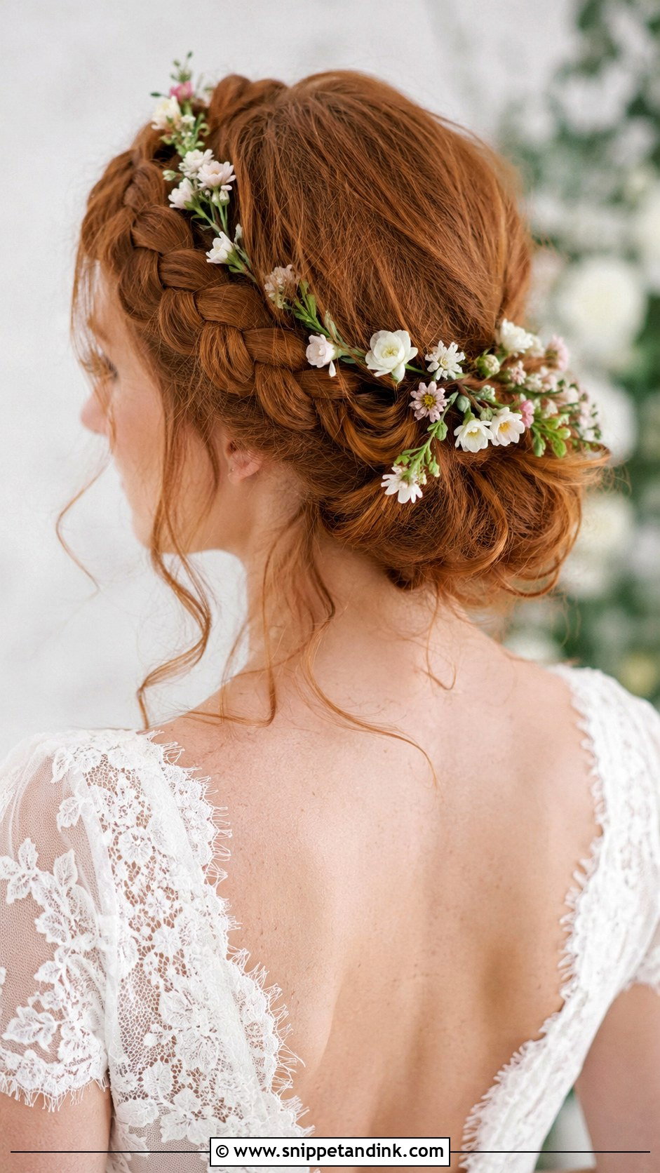 Braided Crown Updo - Snippet and Ink - 25 Hairstyles for Medium Length Hair for Wedding