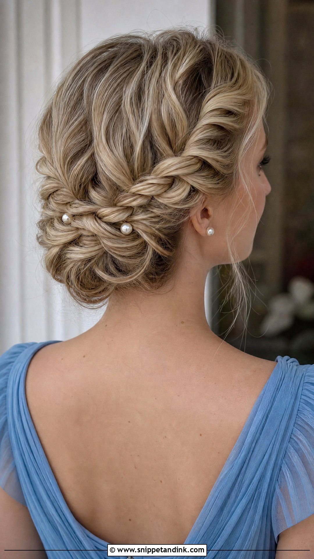Braided Crown Updo For Medium Hair - Snippet and Ink - 15 Easy Wedding Guest Updos for Medium Hair