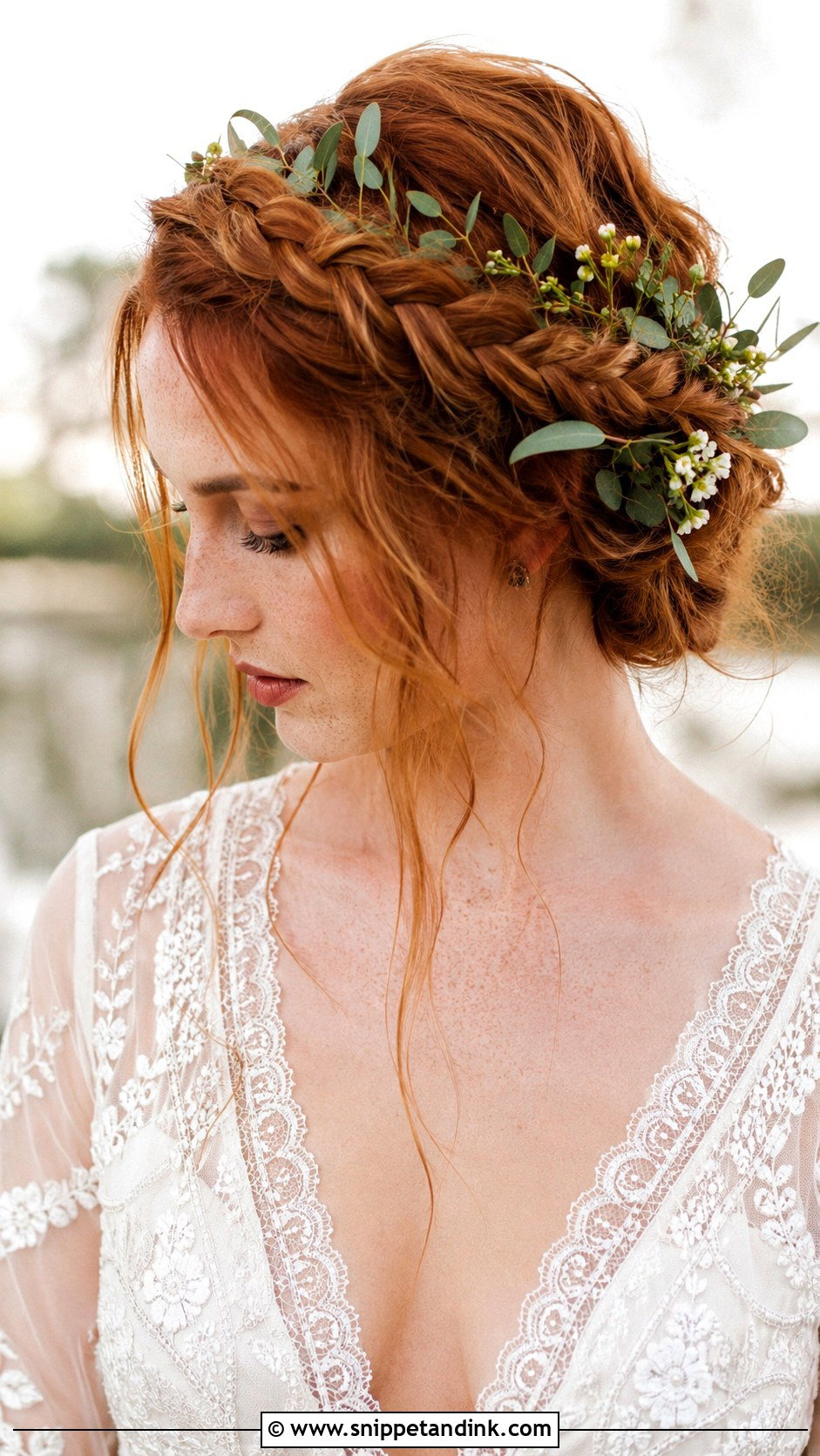 Braided Crown Updo for Medium Hair - Snippet and Ink - 20 Easy Wedding Updos for Medium Hair