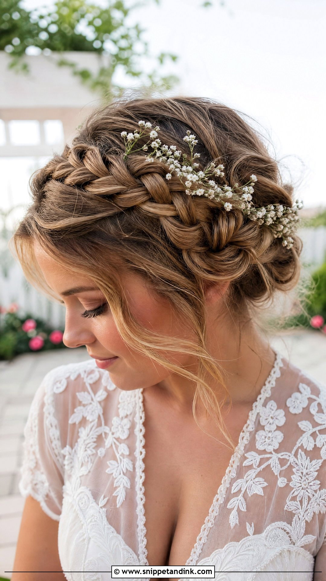 Braided Crown Updo for Wedding Guest - Snippet and Ink - 20 Updo Hair Styles for Wedding Guest