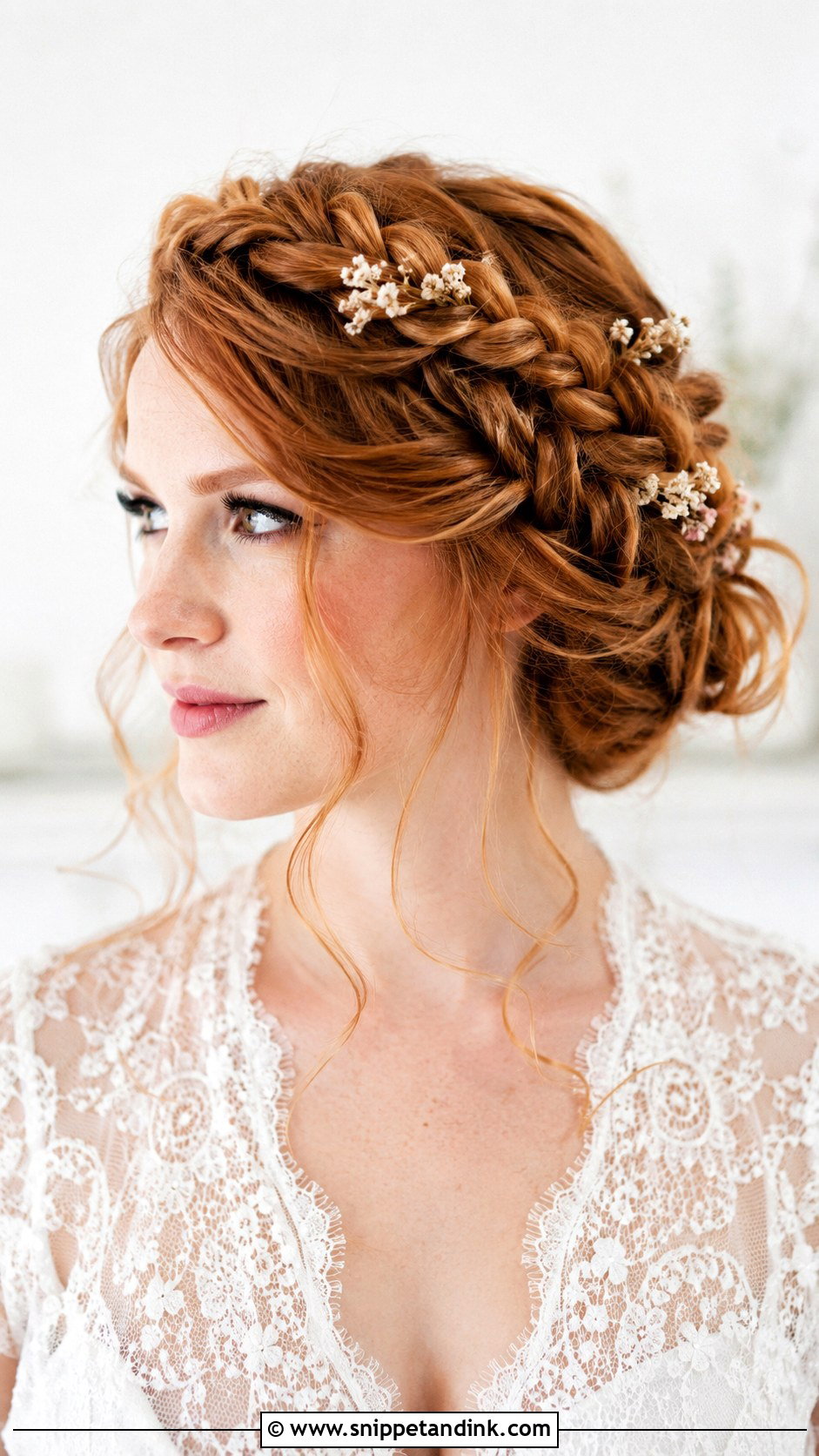 Braided Crown Updo for Weddings - Snippet and Ink - 20 Hair Up Styles Wedding