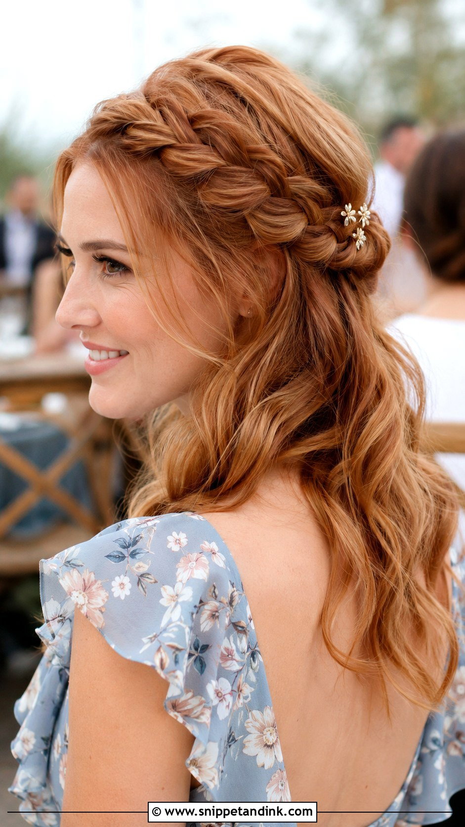 Braided Crown Wedding Guest Hair - Snippet and Ink - 15 Simple Hair Ideas for Wedding Guest