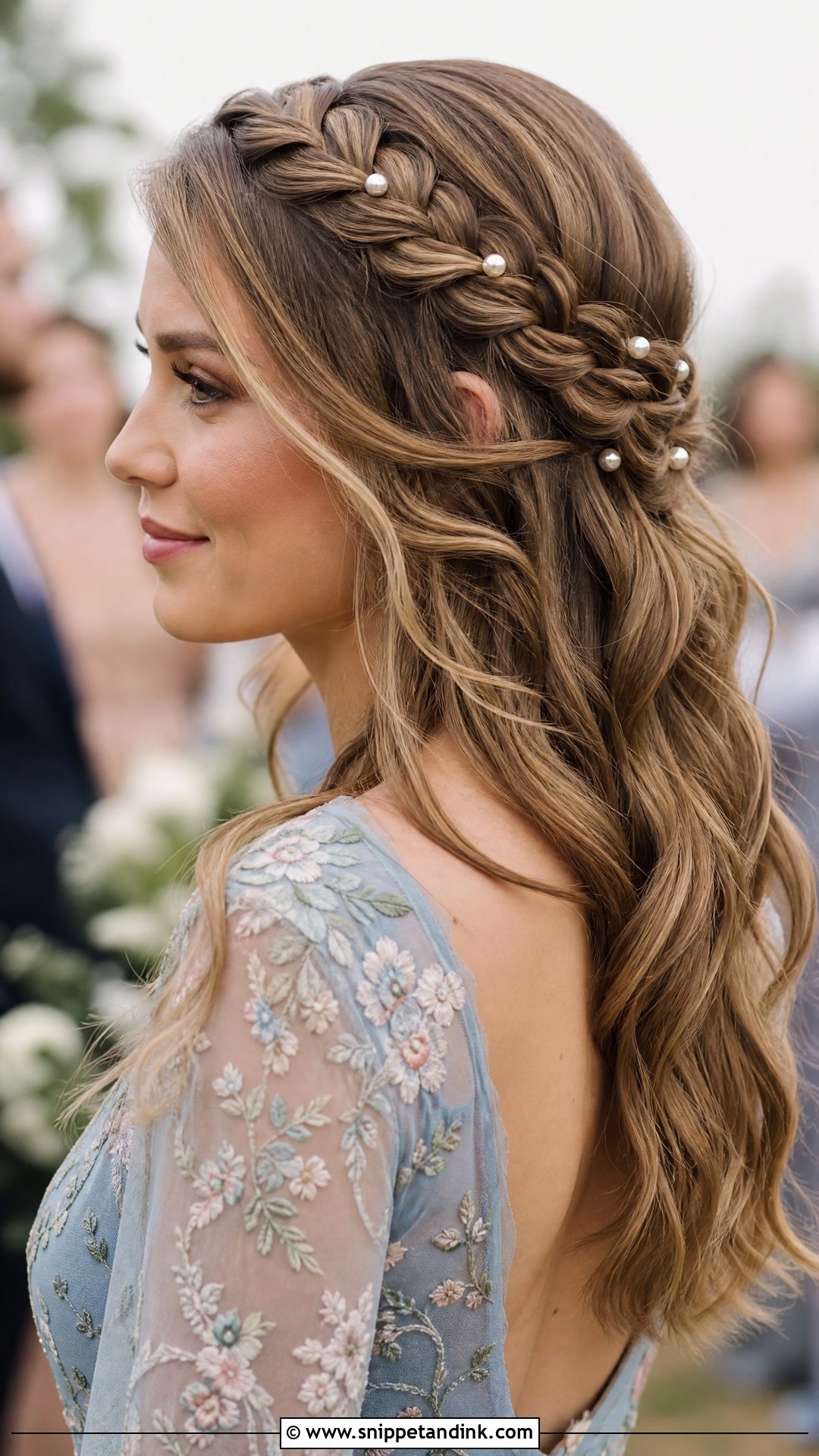Braided Crown Wedding Guest Hair - Snippet and Ink - 20 Simple Hair Do for Wedding Guest Ideas