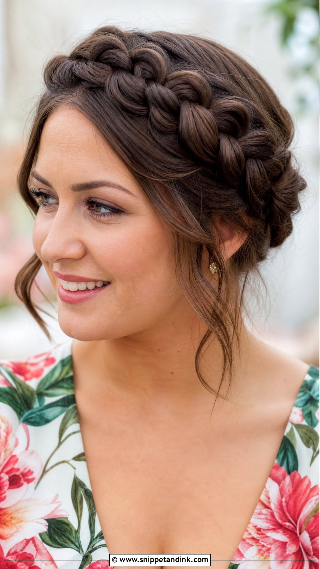 Braided Crown Wedding Guest Hairstyle - Snippet and Ink - 15 Braid Hairstyles for Wedding Guest