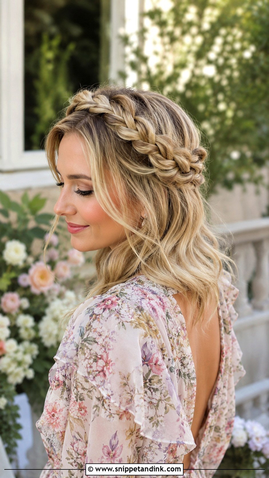 Braided Crown Wedding Guest Hairstyle - Snippet and Ink - 15 Hair Styles for Guest At Wedding