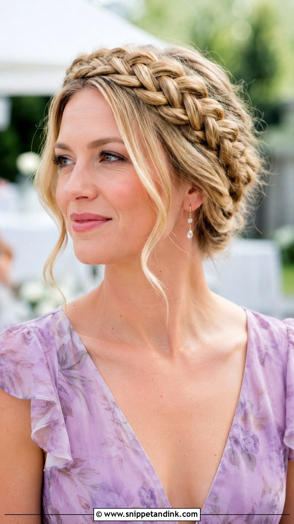 Braided Crown Wedding Guest Hairstyle - Snippet and Ink - 15 Hairstyle Ideas Wedding Guest