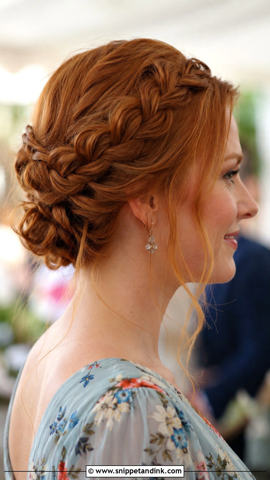 Braided Crown Wedding Guest Updo - Snippet and Ink - 15 Up Hairstyles for Wedding Guest