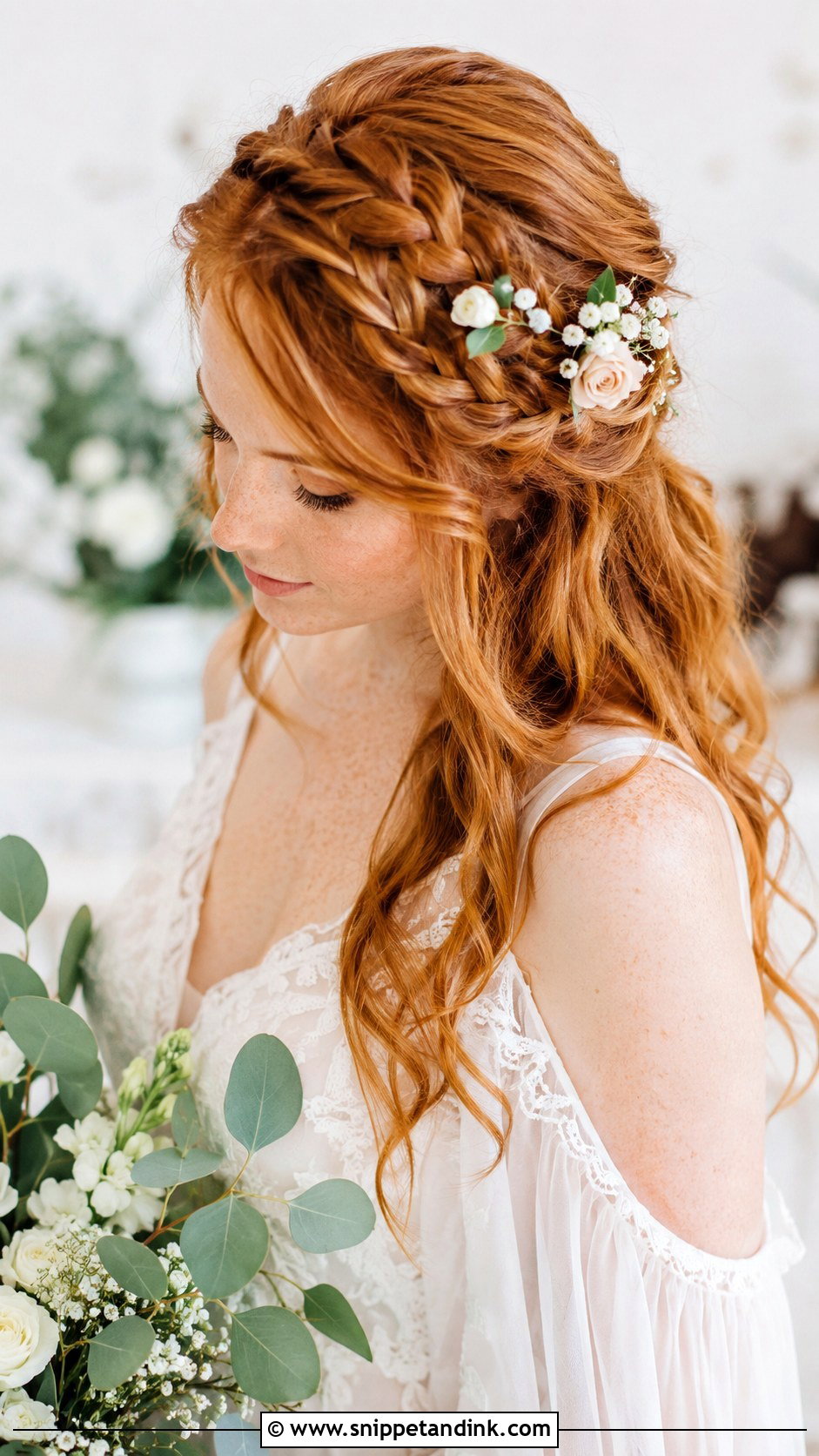 Braided Crown Wedding Hair - Snippet and Ink - 25 Wedding Hair Bride Ideas
