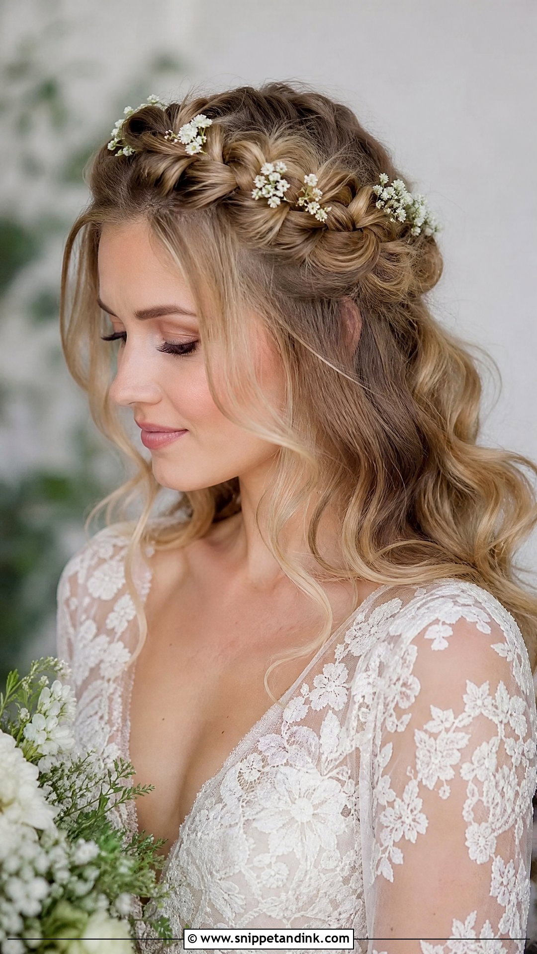 Braided Crown Wedding Hair - Snippet and Ink - 15 Fun Wedding Hair Ideas