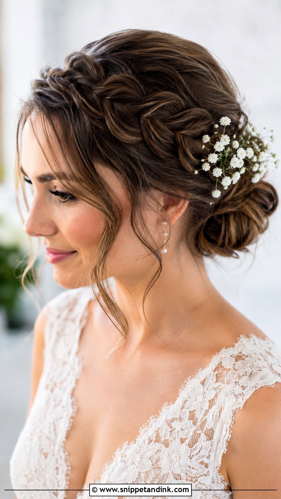 Braided Crown Wedding Hair For Thin Hair - Snippet and Ink - 15 Wedding Hair Styles for Thinner Hair