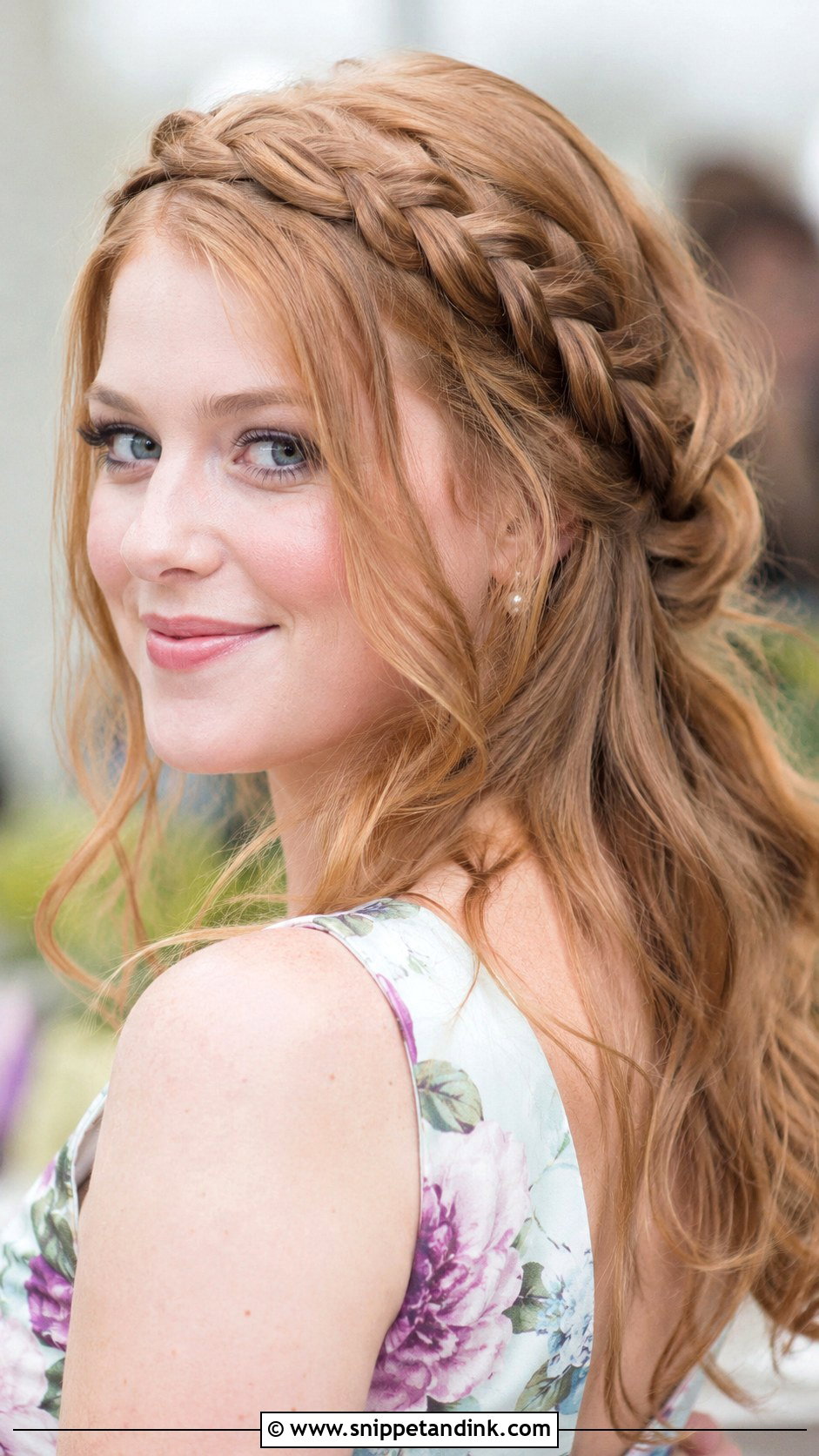 Braided Crown Wedding Hairstyle - Snippet and Ink - 15 Party Wedding Hairstyle Ideas