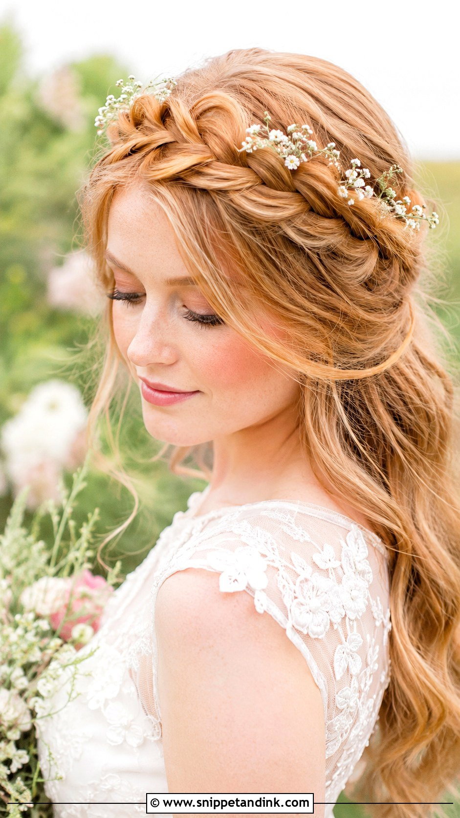 Braided Crown Wedding Hairstyle - Snippet and Ink - 15 Simple Hairstyles for a Wedding