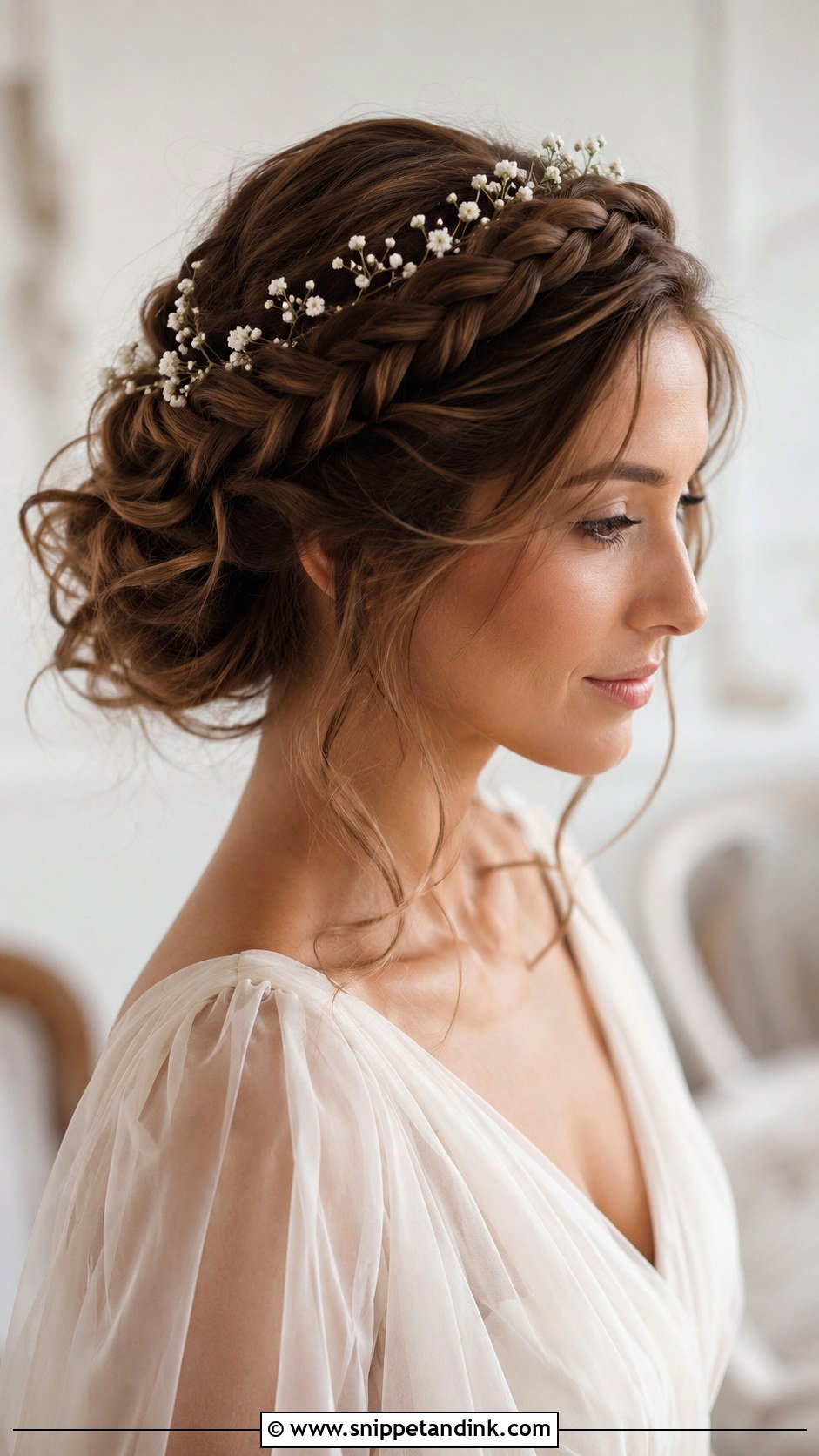 Braided Crown Wedding Hairstyle - Snippet and Ink - 15 Unique Hairstyles for Wedding