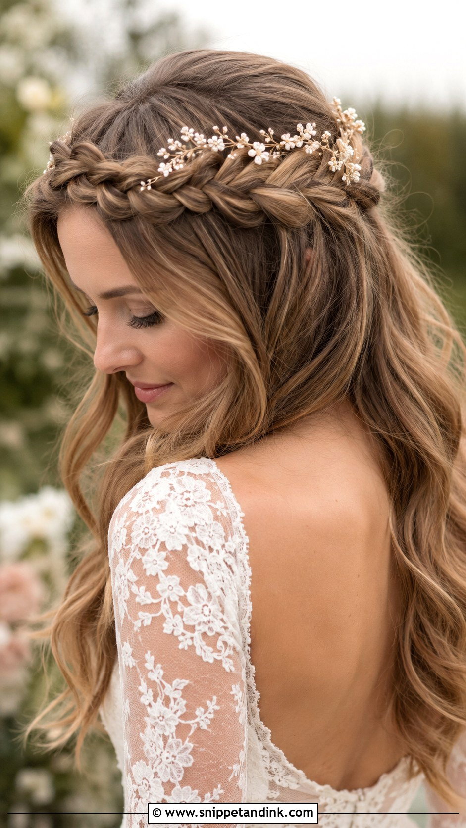 Braided Crown Wedding Hairstyle - Snippet and Ink - 15 Wedding Hairstyle Ideas for Long Hair