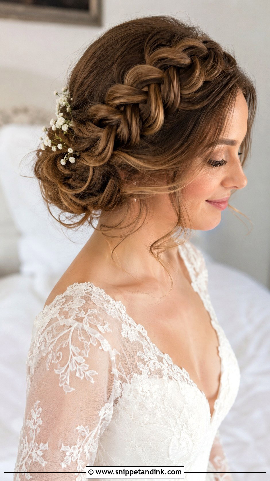 Braided Crown Wedding Hairstyle - Snippet and Ink - 15 Wedding Hairstyles Volume