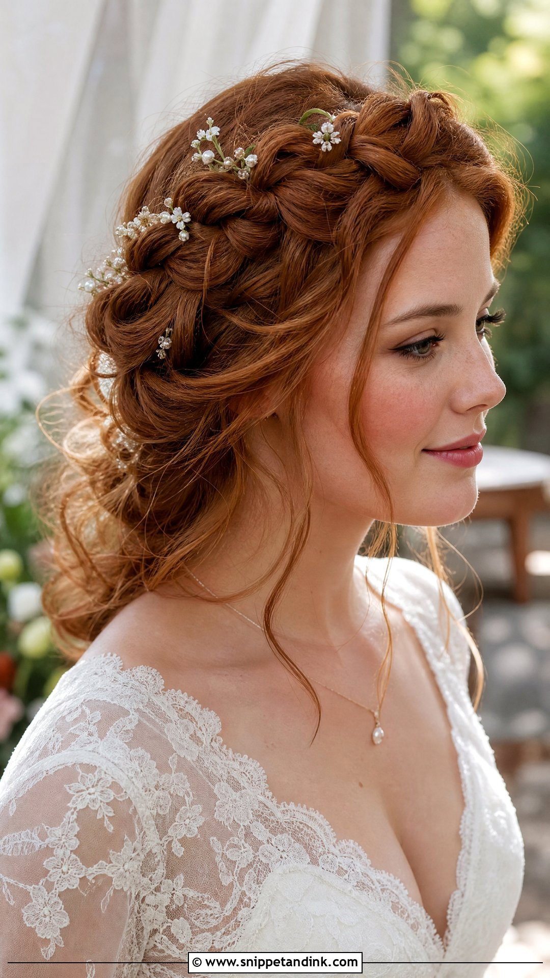 Braided Crown Wedding Hairstyle - Snippet and Ink - 15 Cute Simple Wedding Hairstyles