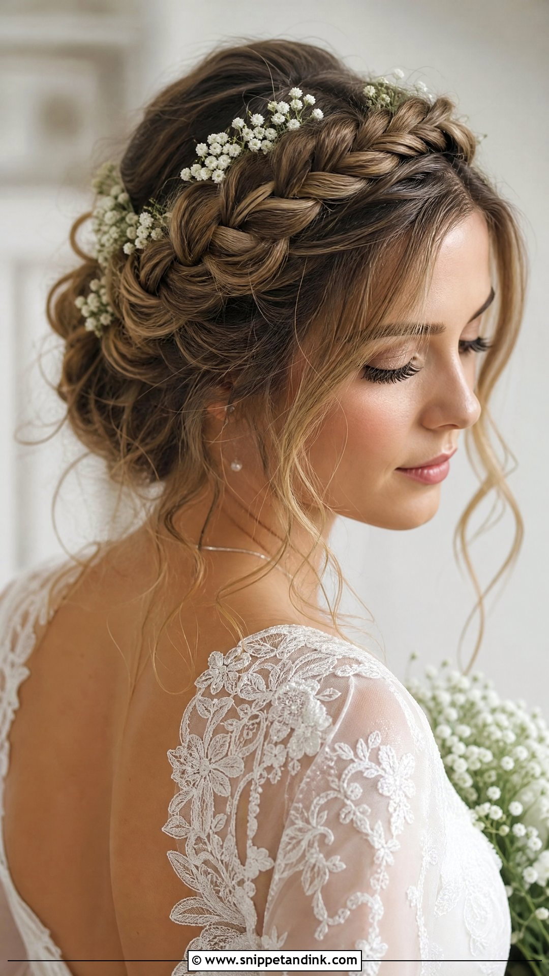 Braided Crown Wedding Hairstyle - Snippet and Ink - 20 Classic Wedding Hair Ideas