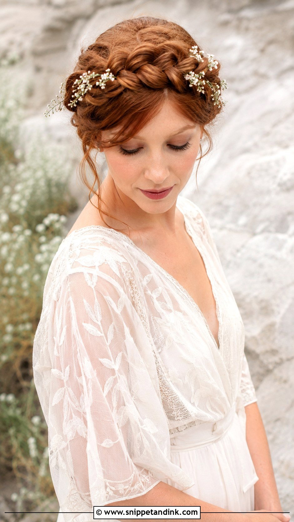 Braided Crown Wedding Hairstyle - Snippet and Ink - 20 Hair for a Wedding Ideas