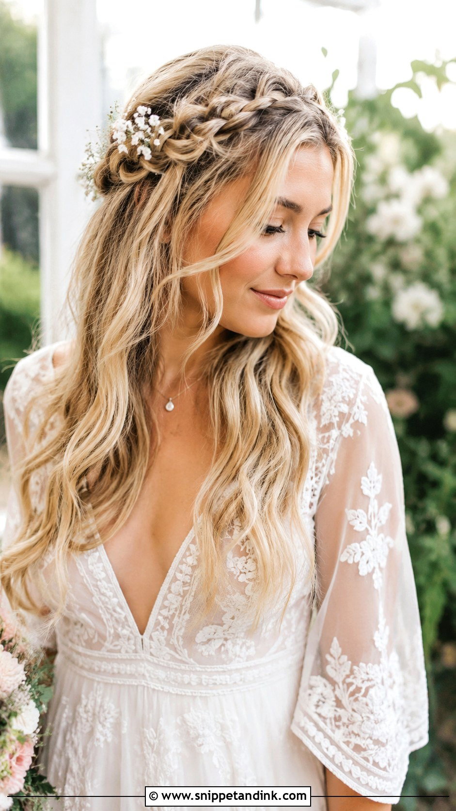 Braided Crown Wedding Hairstyle - Snippet and Ink - 20 Hair Idea for Wedding Ideas