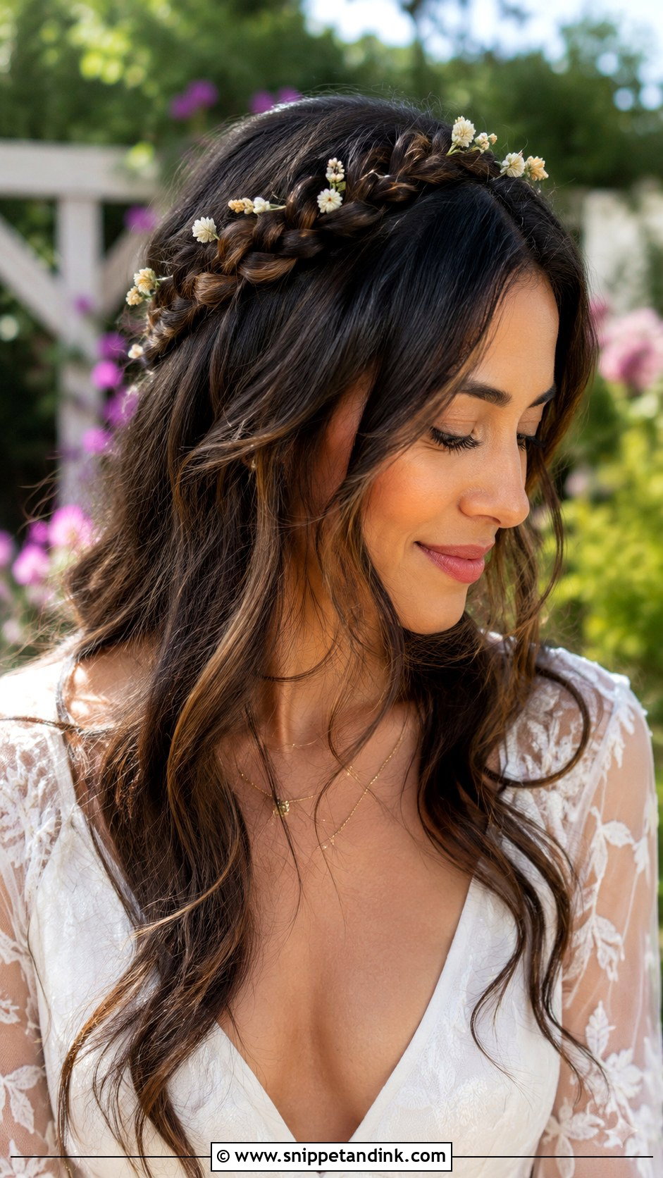 Braided Crown Wedding Hairstyle - Snippet and Ink - 20 Hair Model for Wedding Ideas