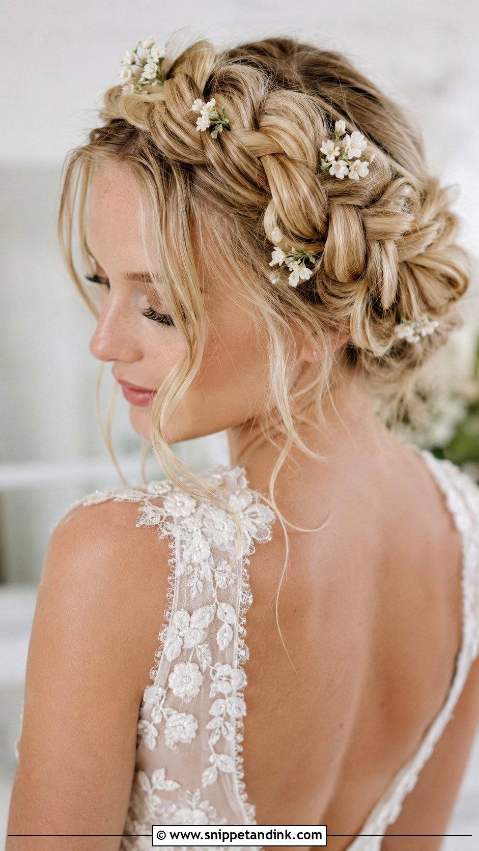 Braided Crown Wedding Hairstyle - Snippet and Ink - 20 Hairstyles for the Wedding