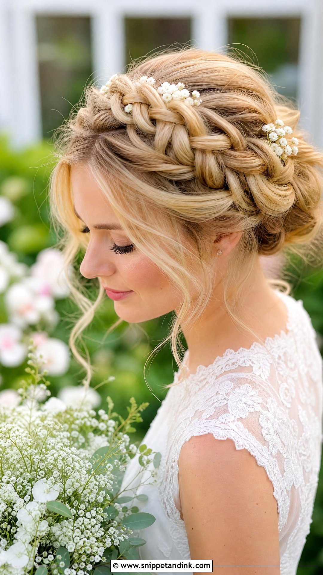 Braided Crown Wedding Hairstyle - Snippet and Ink - 20 Marriage Hairstyle Ideas