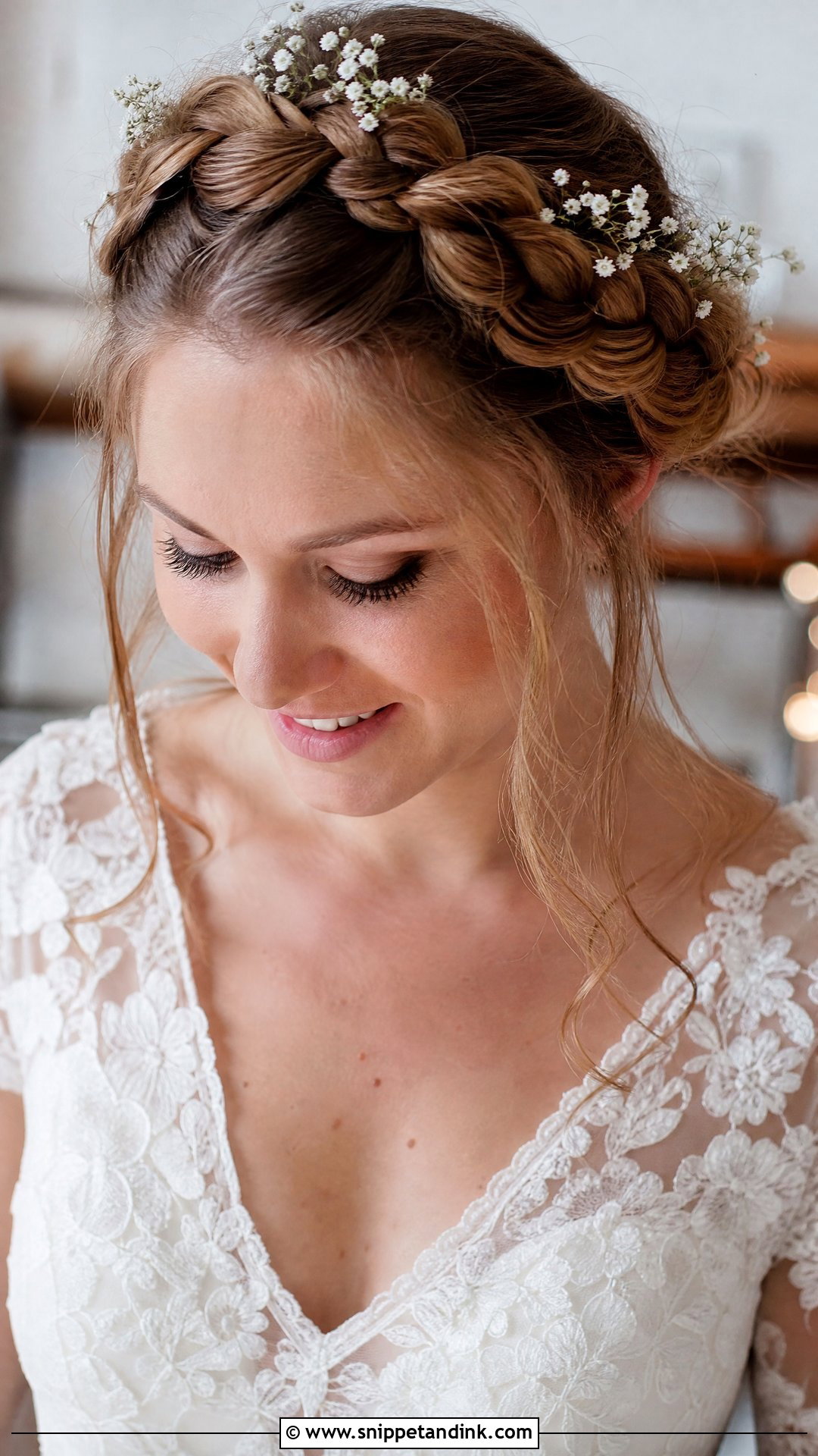 Braided Crown Wedding Hairstyle - Snippet and Ink - 20 Traditional Wedding Hairstyles