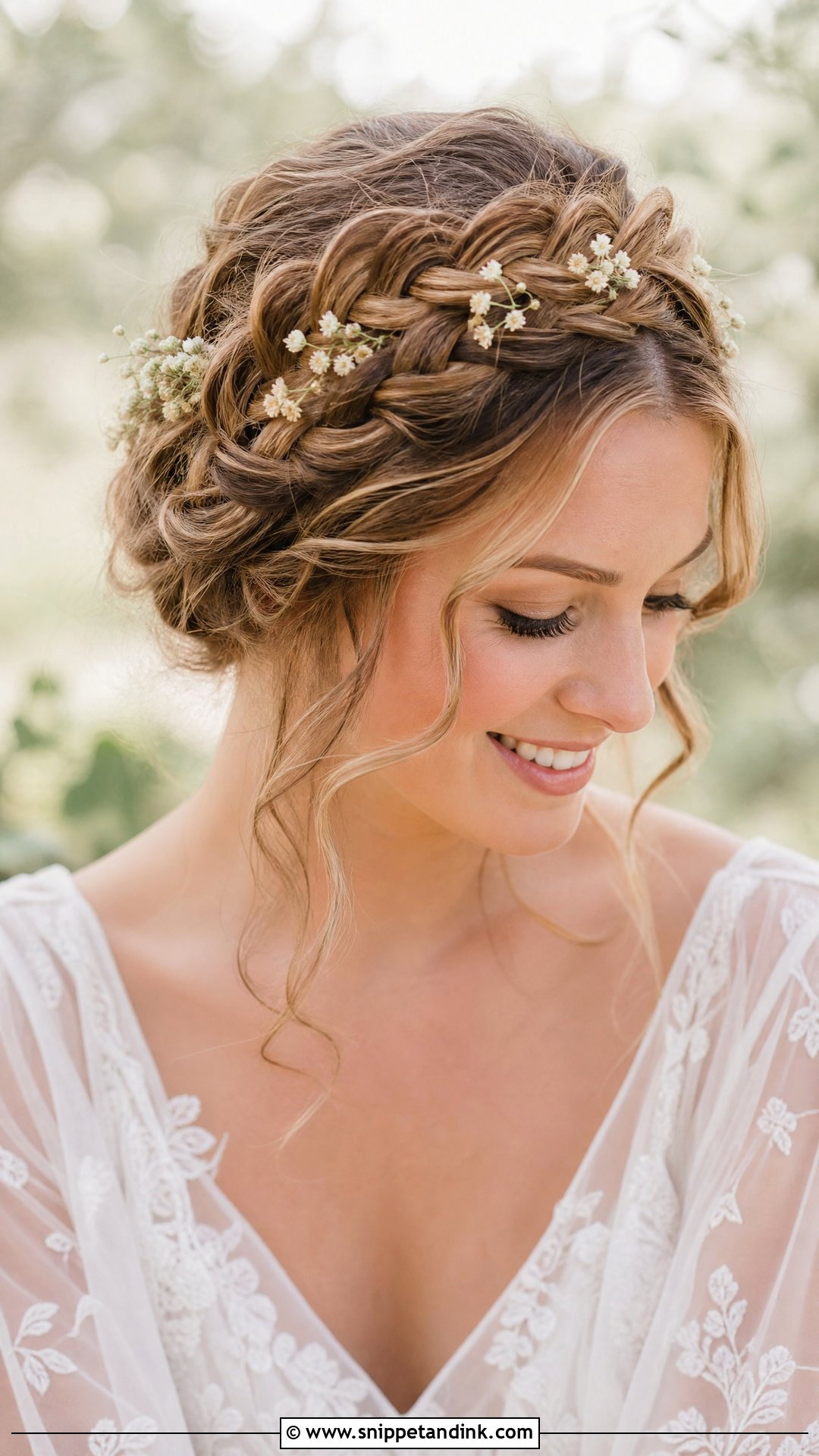 Braided Crown Wedding Hairstyle - Snippet and Ink - 20 Trendy Hairstyles for Wedding