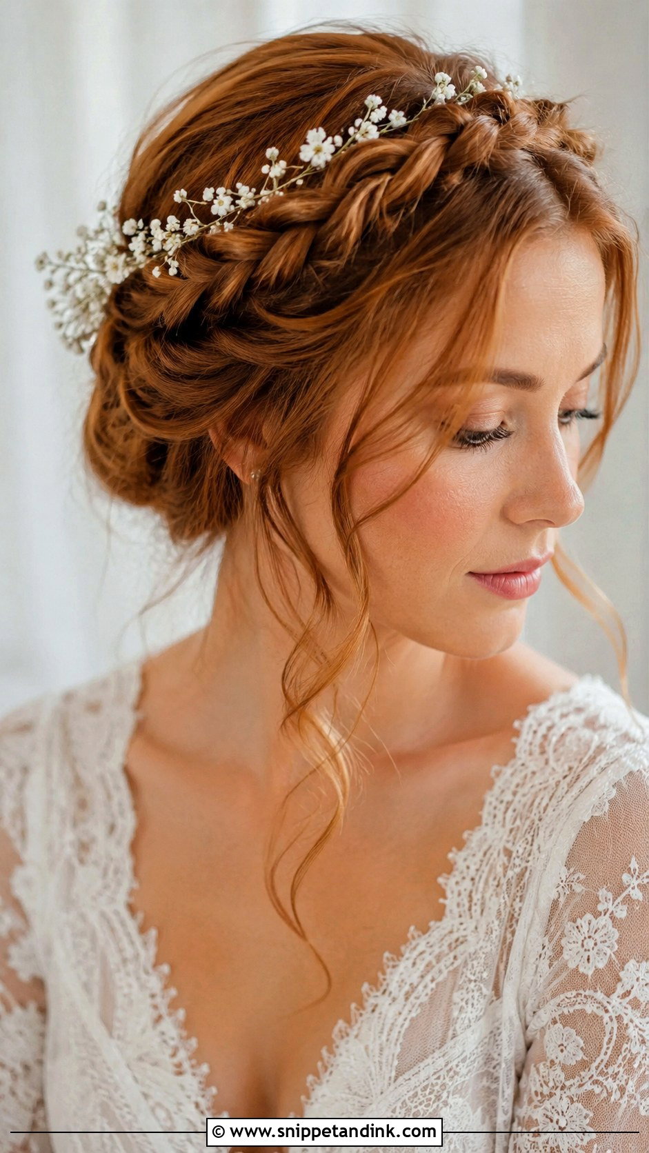 Braided Crown Wedding Hairstyle - Snippet and Ink - 15 Hair Ideas for Wedding Bride