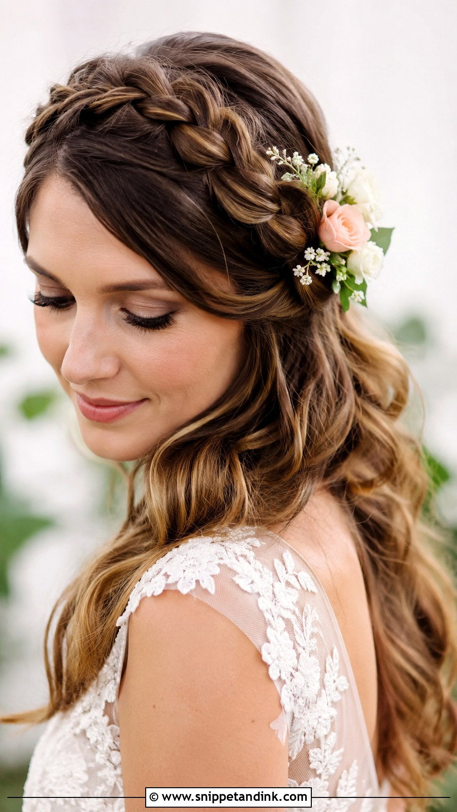 Braided Crown Wedding Hairstyle - Snippet and Ink - 25 Best Wedding Hairstyles